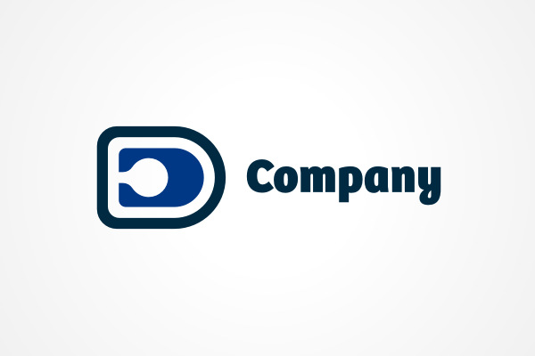 Blue Letter D Logo