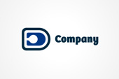 AI Logo: Blue Letter D Logo