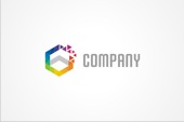 AI Logo: Colorful Hexagon Logo