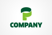 AI Logo: Green Letter P Logo