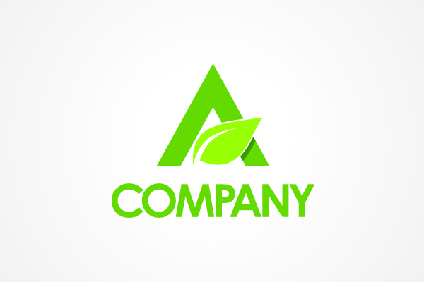 Leafy Letter A Logo