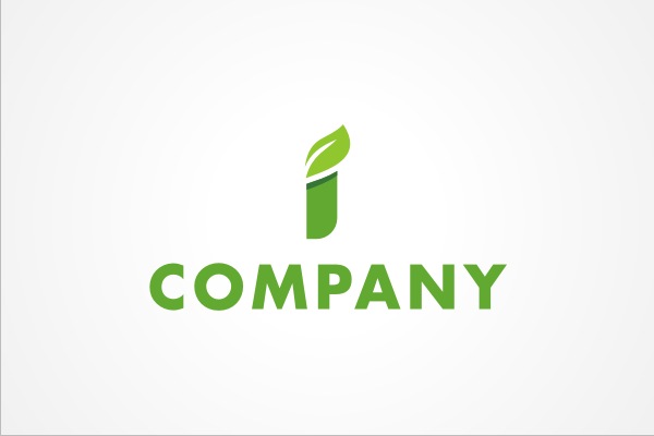 Leafy Letter I Logo