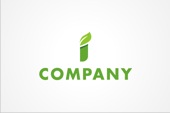 Leafy Letter I Logo