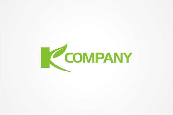 Leafy Letter K Logo