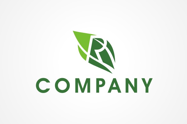Leafy Letter R Logo