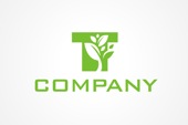 PSD Logo: Leafy T Logo