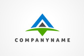 AI Logo: Letter A Mountain Logo