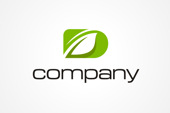 CDR Logo: Letter D Leaf Logo