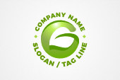 AI Logo: Letter G Leaf Logo