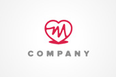 PSD Logo: M Heart Logo