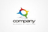AI Logo: Rainbow Compass Logo