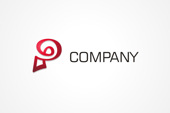AI Logo: Red Letter P Logo
