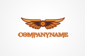 AI Logo: Steampunk Wings Logo
