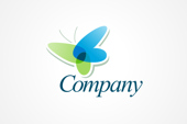 CDR Logo: Transparent Butterfly Logo
