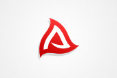 AI Logo: Triangular Letter A Logo