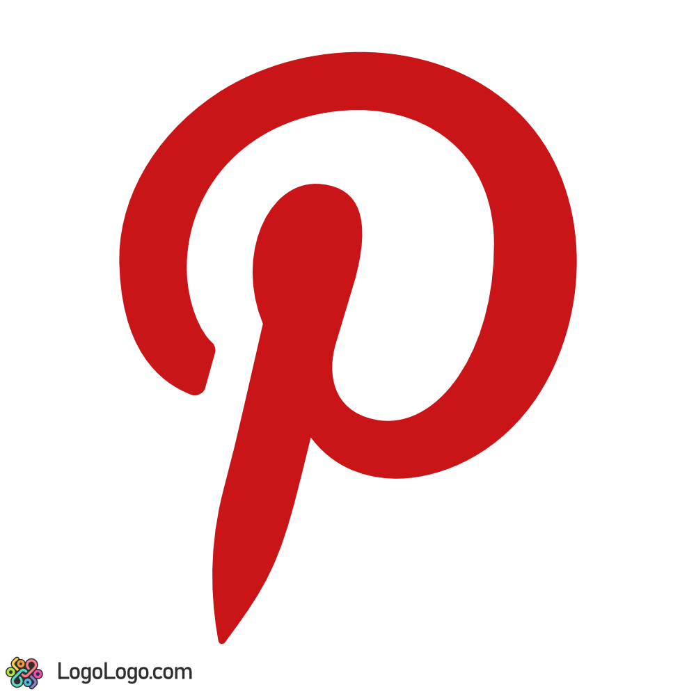Black Pinterest Logo