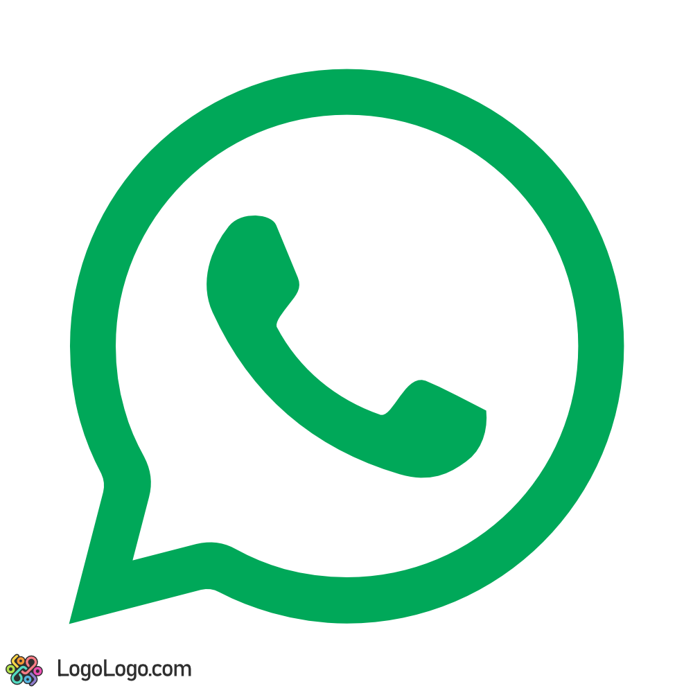 black and white whatsapp logo transparent