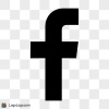 Facebook Logo, Black
