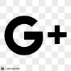 Google Plus Logo, Black