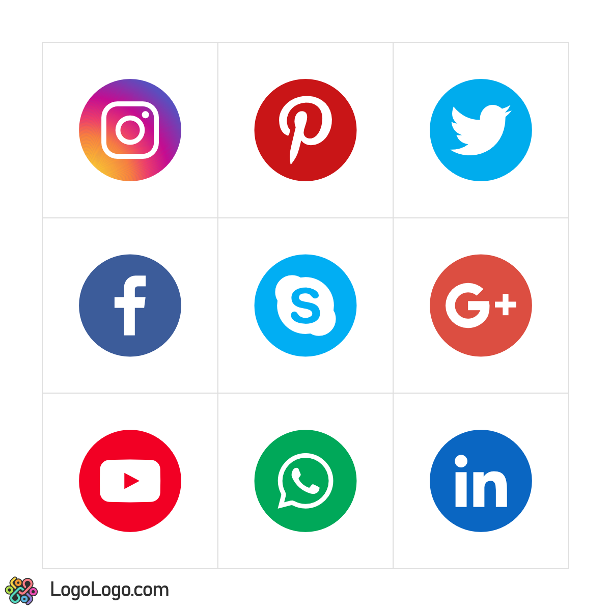Social Media Icons Color