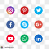 Social Media Icons, Color