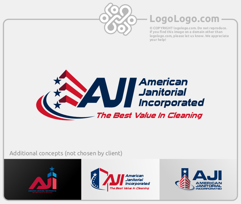 American flag custom logo