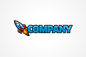 AI Logo: Cartoon Rocket Logo
