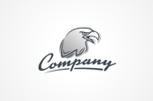 PSD Logo: Eagle Head Logo