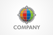 AI Logo: Globe Compass Logo