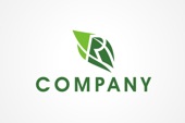 PSD Logo: Leafy Letter R Logo
