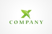 PSD Logo: Leafy X Logo