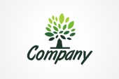 AI Logo: Leaves Tree Logo