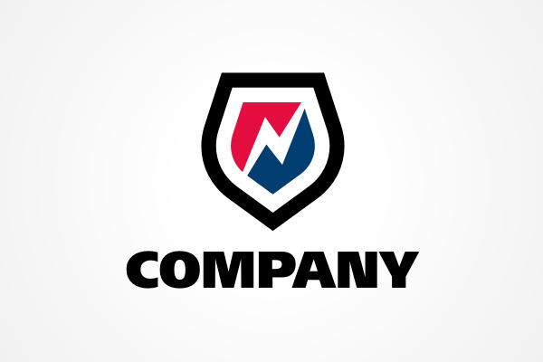 Free Logo: Letter N Shield Logo