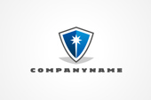 AI Logo: Shooting Star Shield Logo