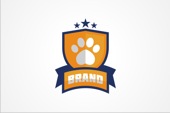 AI Logo: Paw Print Logo