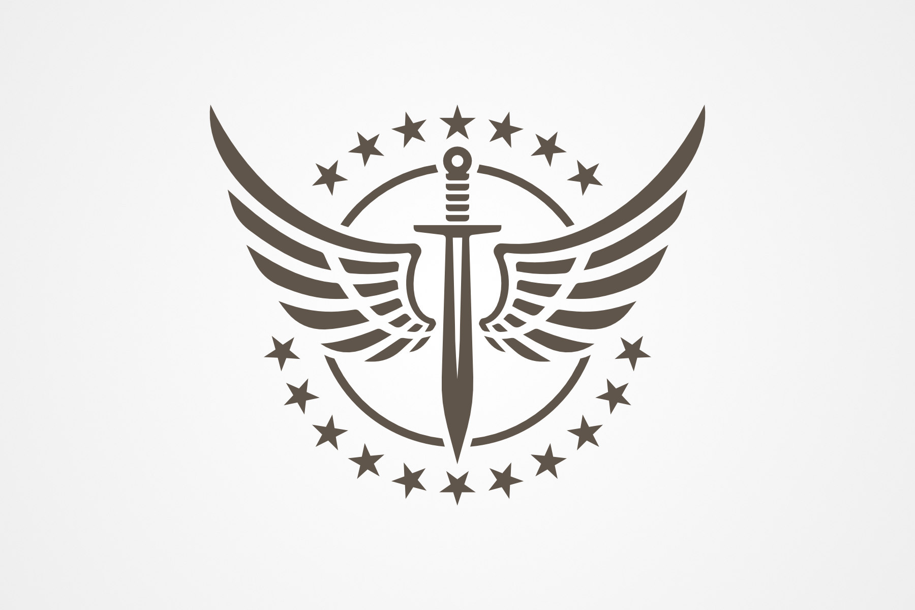 Free Logo: Sword Wings Tattoo Logo